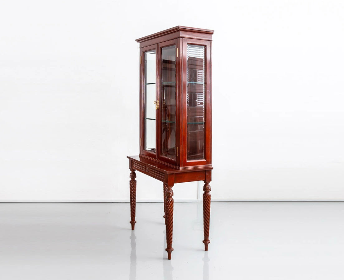 CUP-433 2L Anglo-Indian Mahogany Display Cabinet l The Past Perfect Collection l Singapore