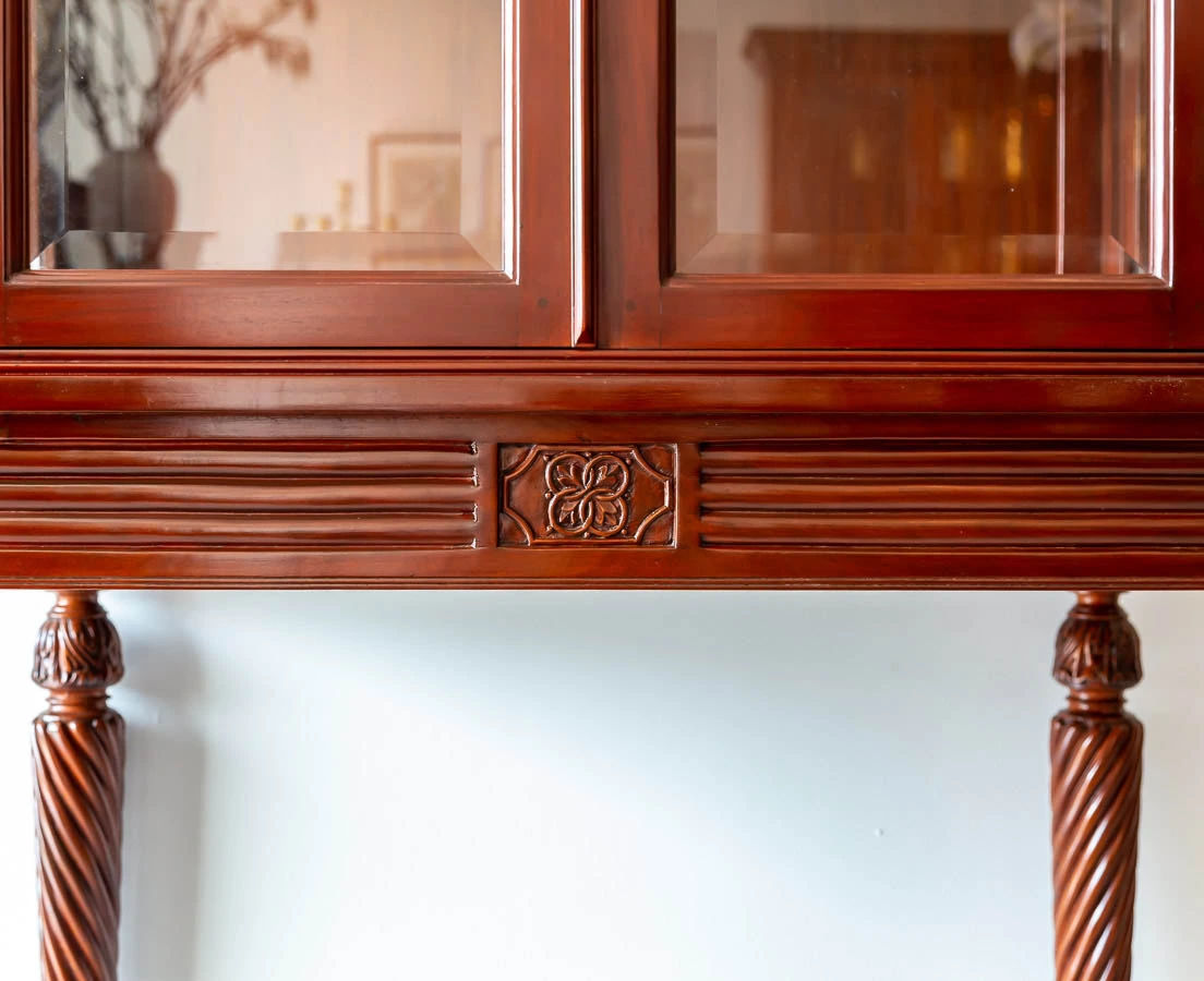 CUP-433 6L Anglo-Indian Mahogany Display Cabinet l The Past Perfect Collection l Singapore