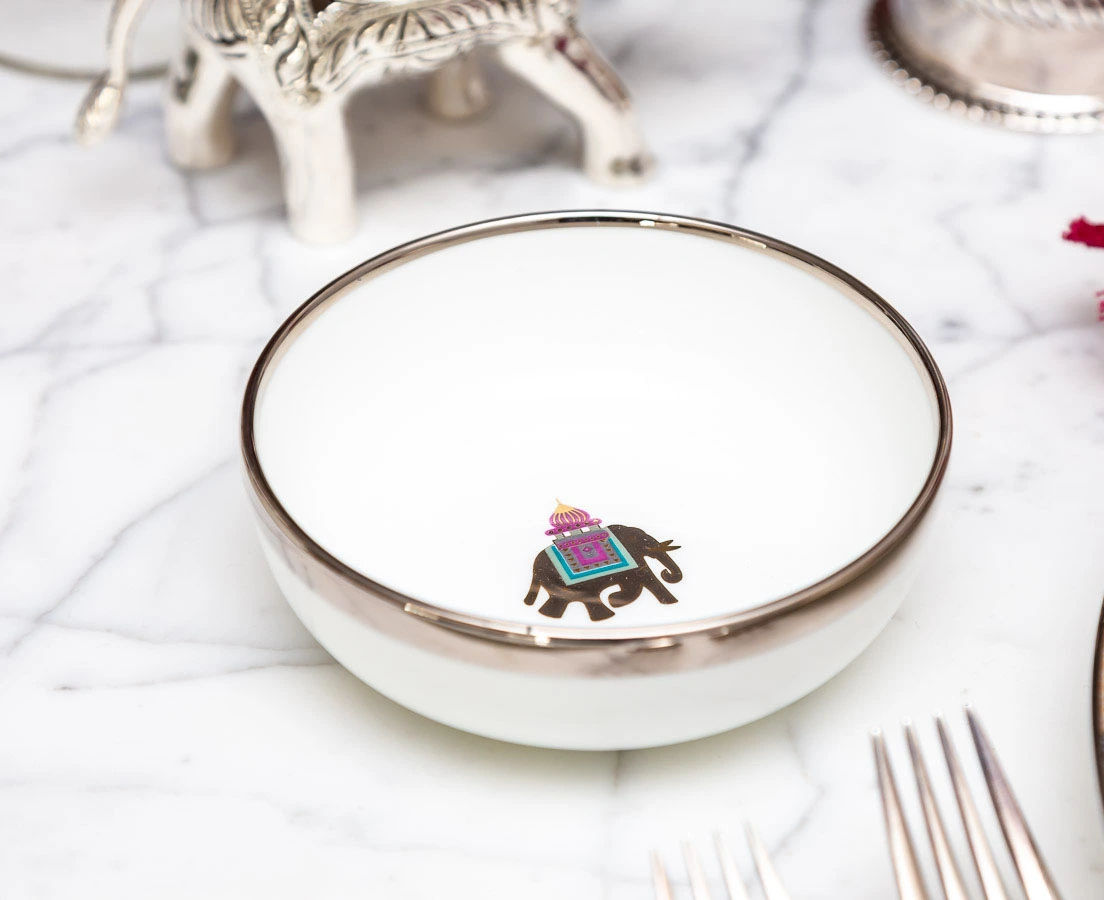 GE-012 4L Malabar fine bone china l Good Earth l The Past Perfect Collection l Singapore