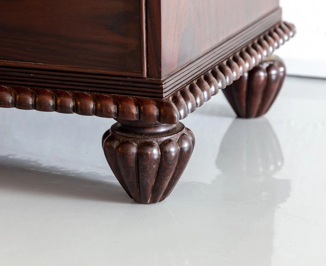 CUP-447 9L Anglo-Indian Rosewood Linen Press l The Past Perfect Collection l Singapore