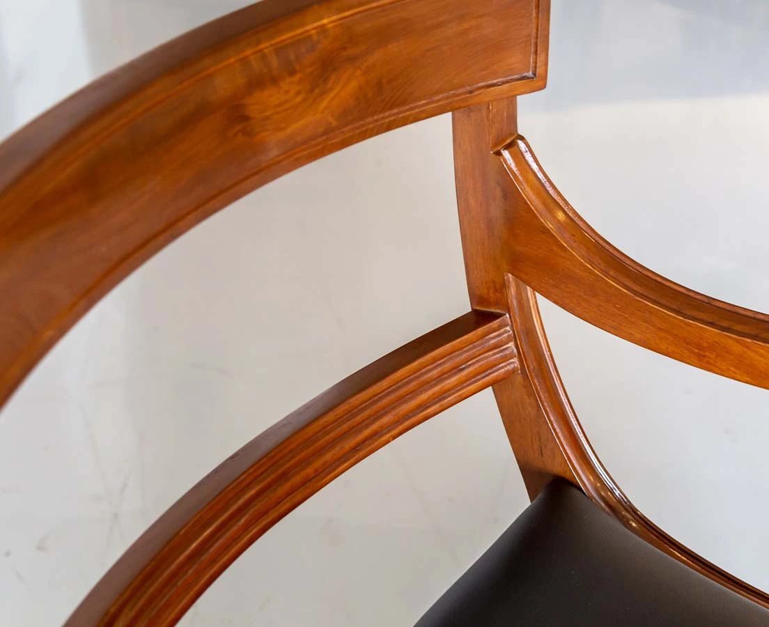 Anglo-Indian Teakwood Library Ladder Chair l The Past Perfect Collection l Singapore