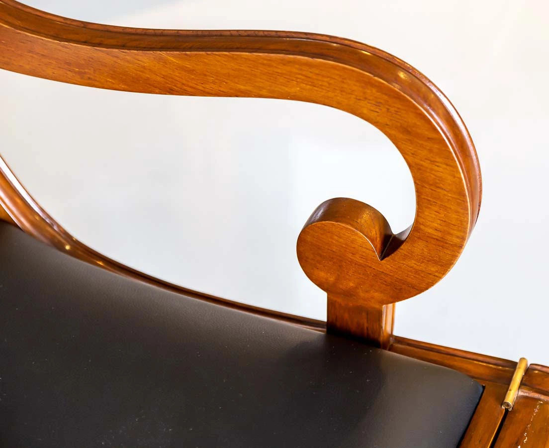 Anglo-Indian Teakwood Library Ladder Chair l The Past Perfect Collection l Singapore