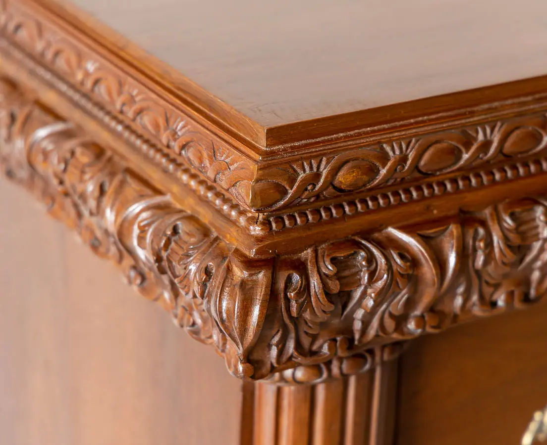 Antique Sideboards - British Colonial Teakwood Sideboard - The Past Perfect Collection