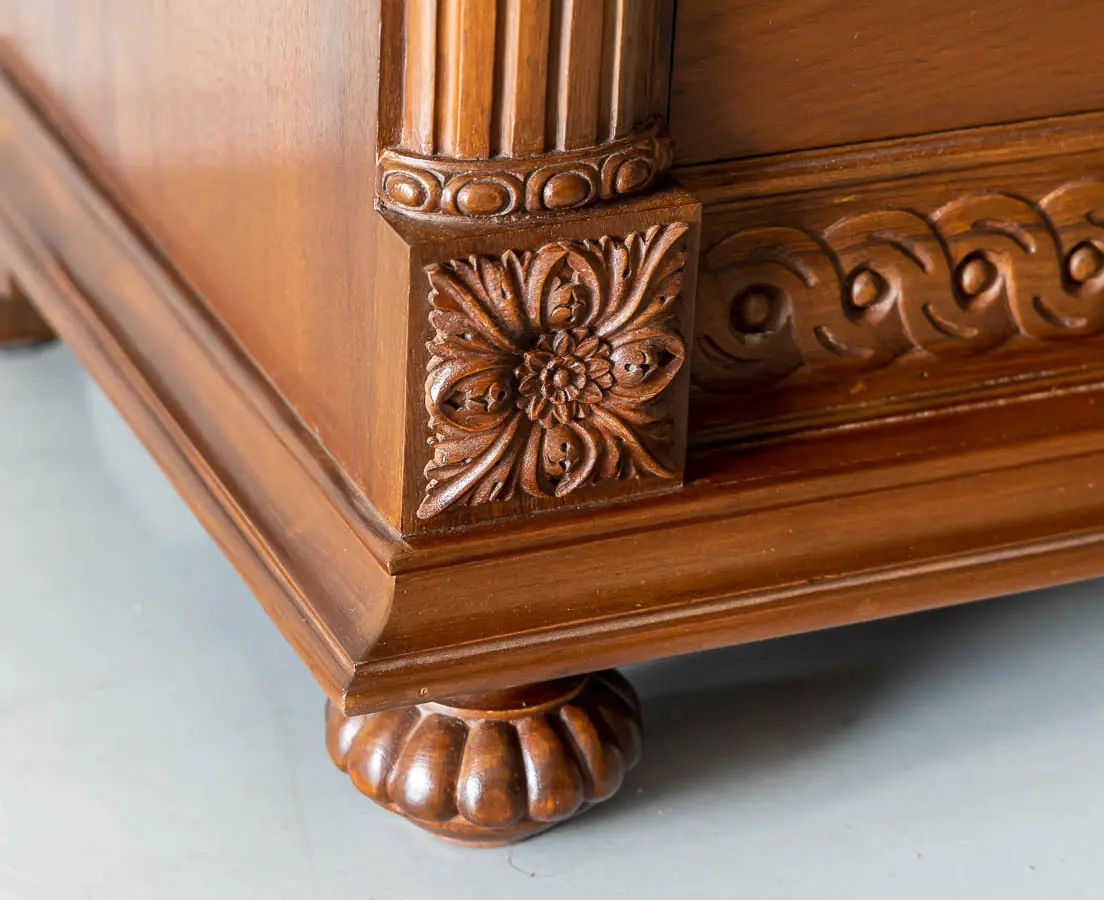 Antique Sideboards - British Colonial Teakwood Sideboard - The Past Perfect Collection