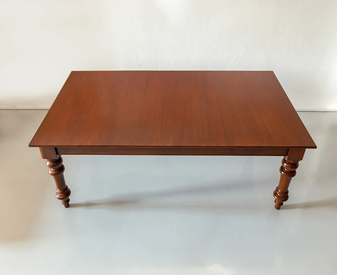 TAB-412 3L Anglo-Indian Teakwood Campaign Dining Table l The Past Perfect Collection l Singapore