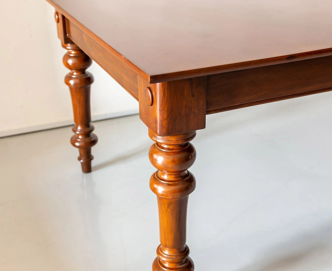 TAB-412 4L Anglo-Indian Teakwood Campaign Dining Table l The Past Perfect Collection l Singapore