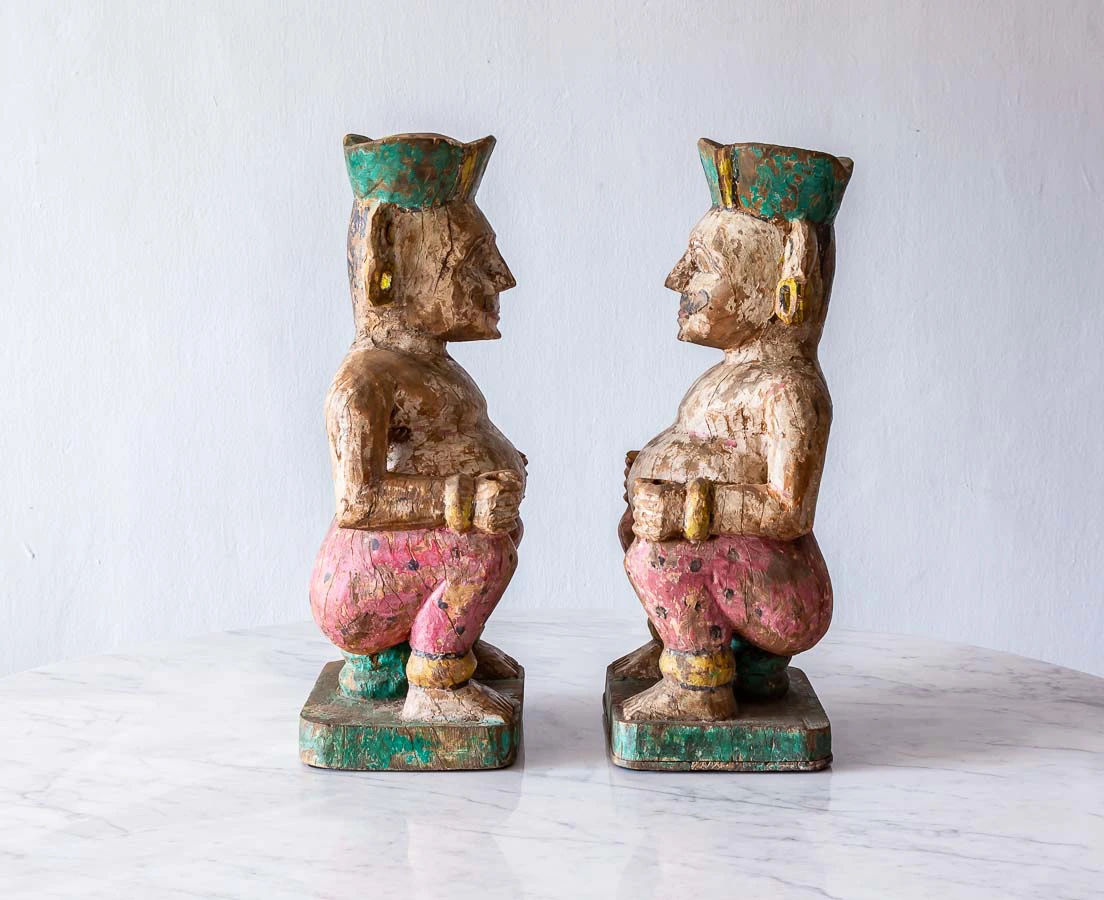 VAR-170 2L Pair of Teakwood Guardians l The Past Perfect Collection l Singapore