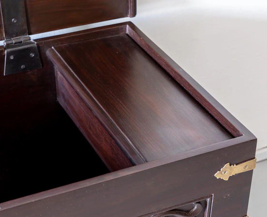 Antique Chests - Portuguese Colonial Rosewood Malabar Chest - The Past Perfect Collection - Singapore
