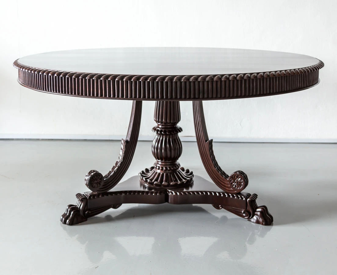 British Colonial Rosewood Round Table l The Past Perfect Collection l Singapore