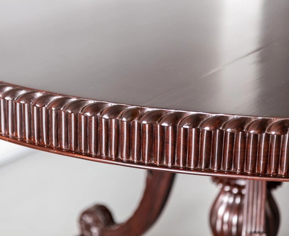 British Colonial Rosewood Round Table l The Past Perfect Collection l Singapore