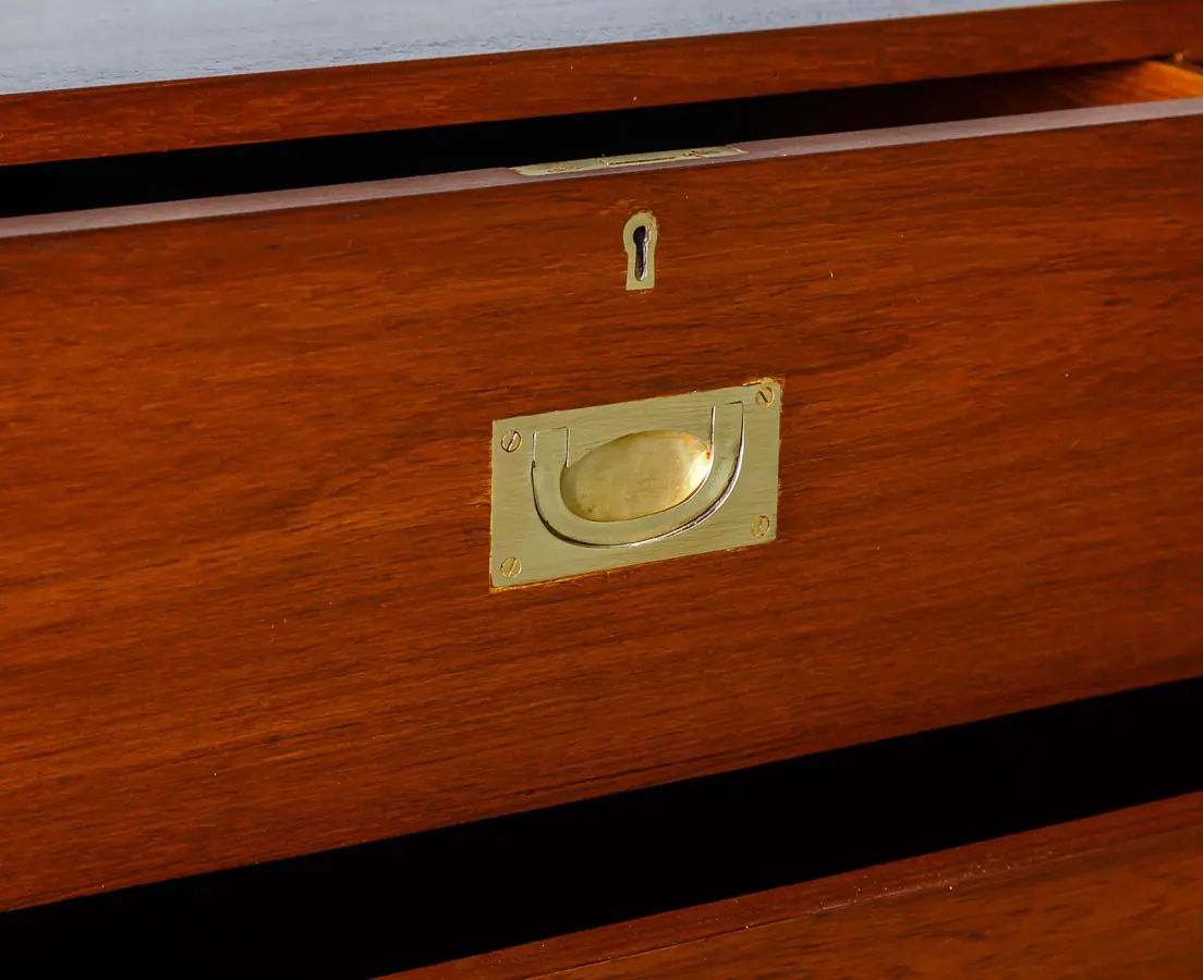 Antique Chests of Drawers - Britsch Colonial teakwood Chest of Drawers - The Past Perfect Collection - Singapore