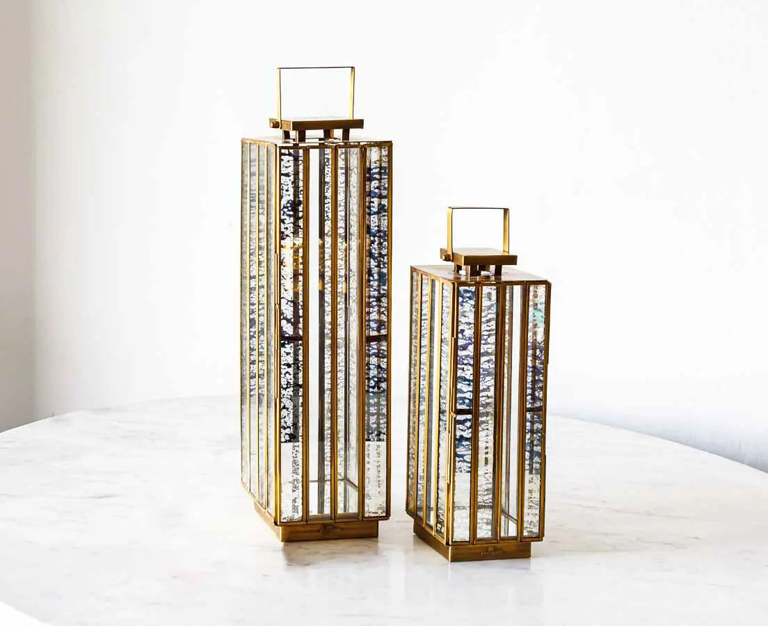 Alaia Brass Lantern - Good Earth - The past Perfect Collection - Singapore