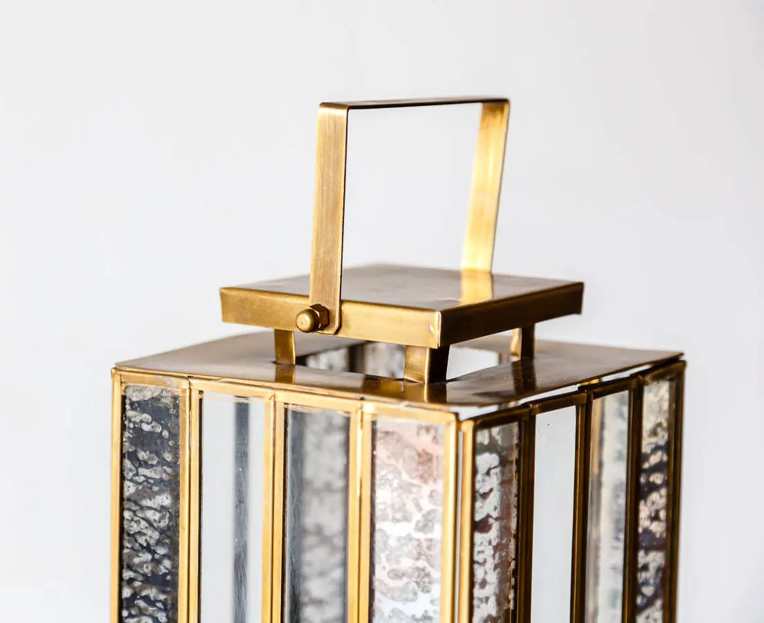 Alaia Brass Lantern - Good Earth - The past Perfect Collection - Singapore