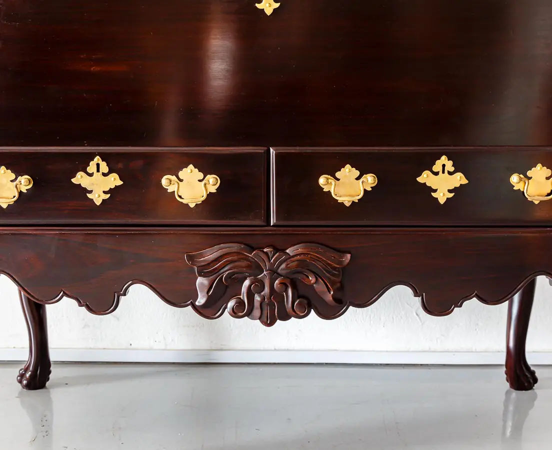 Antique Chests - British Colonial Rosewood Chest on Stand - The Past Perfect Collection - Singapore