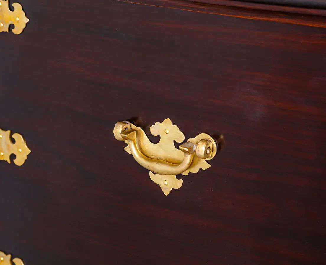 Antique Chests - British Colonial Rosewood Chest on Stand - The Past Perfect Collection - Singapore
