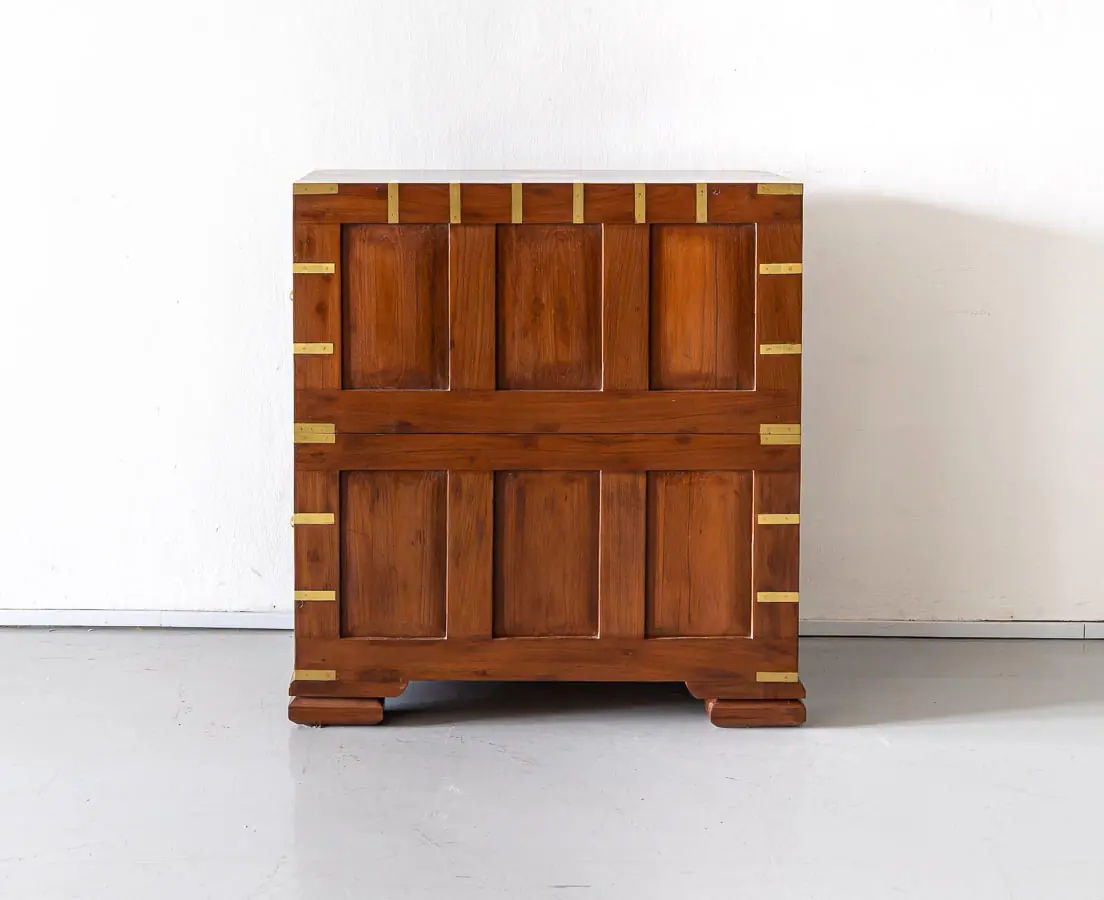 Antique Chests of Drawers - British Colonial Teakwood Chest of Drawers - The Past Perfect Collection - Singapore