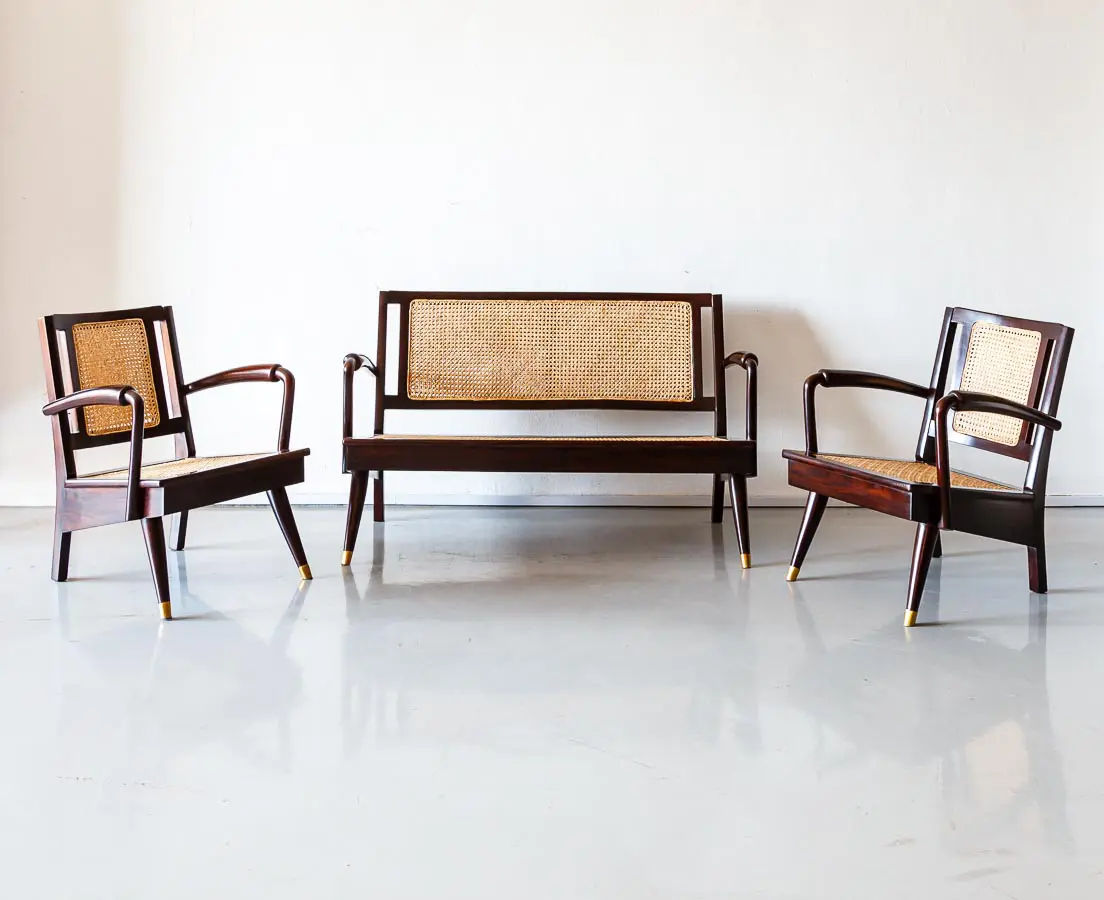 Rosewood Art Deco Sofa Set -The Past Perfect Collection - Singapore