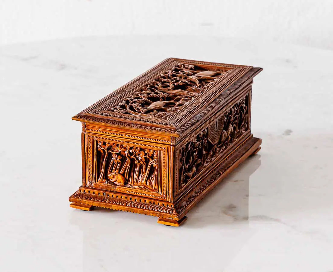 Antique Boxes - British Colonial cedarwood Box - The Past Perfect Collection - Singapore