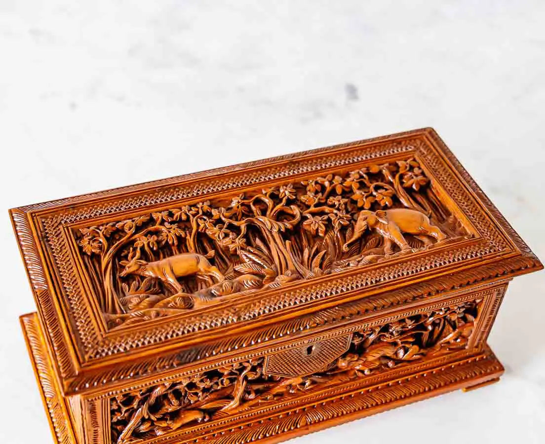 Antique Boxes - British Colonial cedarwood Box - The Past Perfect Collection - Singapore