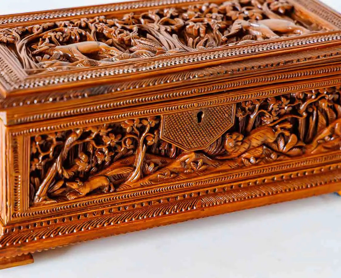 Antique Boxes - British Colonial cedarwood Box - The Past Perfect Collection - Singapore