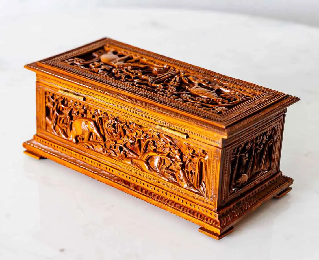 Antique Boxes - British Colonial cedarwood Box - The Past Perfect Collection - Singapore