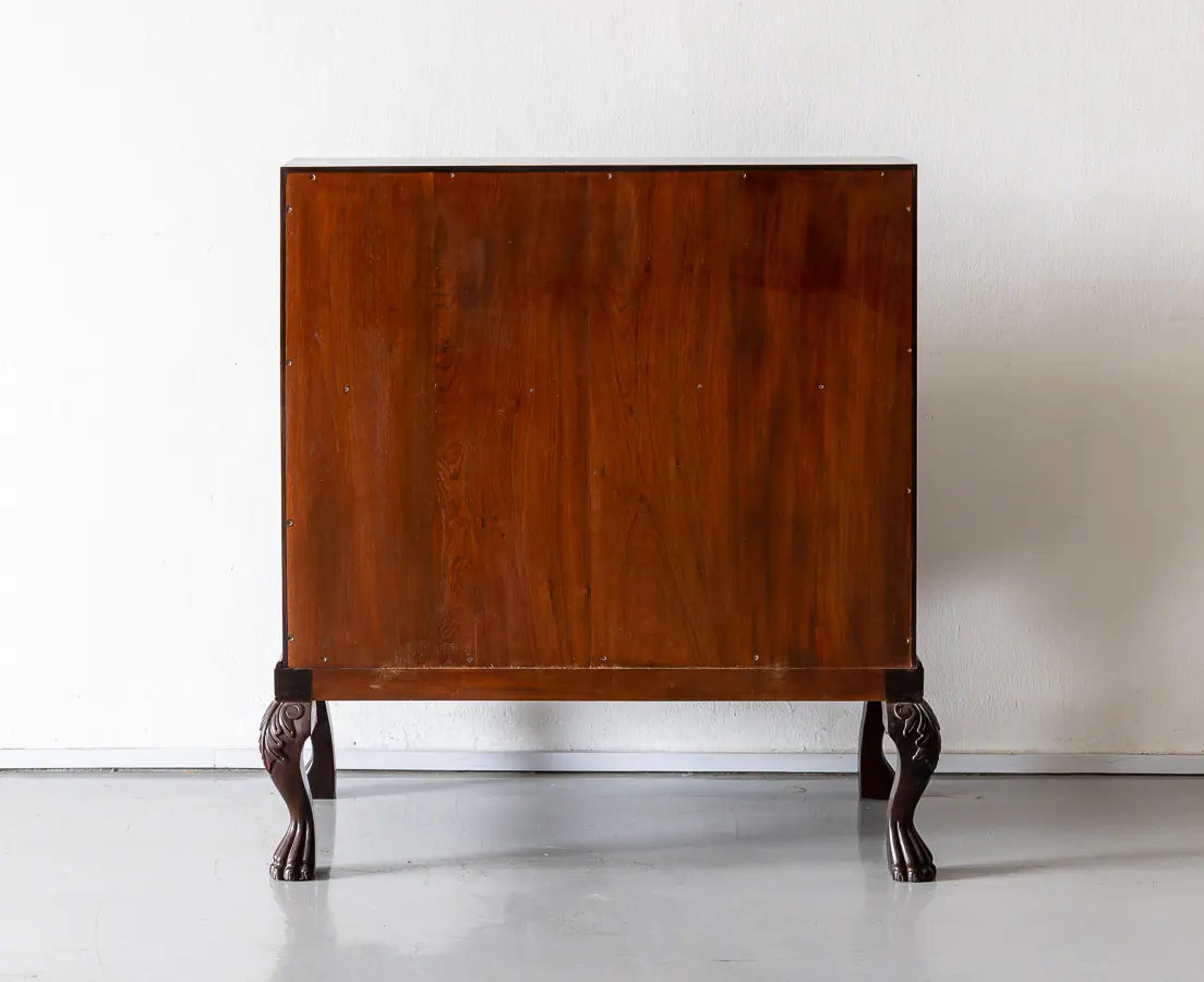 Antique Desks - British Colonial Rosewood Drop Front Bureau - The Past Perfect Collection - Singapore