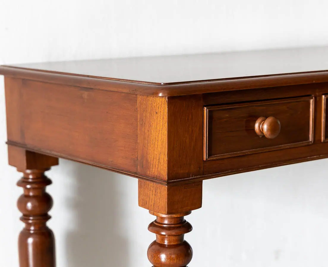 Antique Desks - British Colonial Teakwood Writing Table - The Past Perfect Collection - Singapore