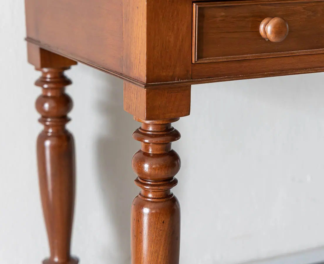 Antique Desks - British Colonial Teakwood Writing Table - The Past Perfect Collection - Singapore