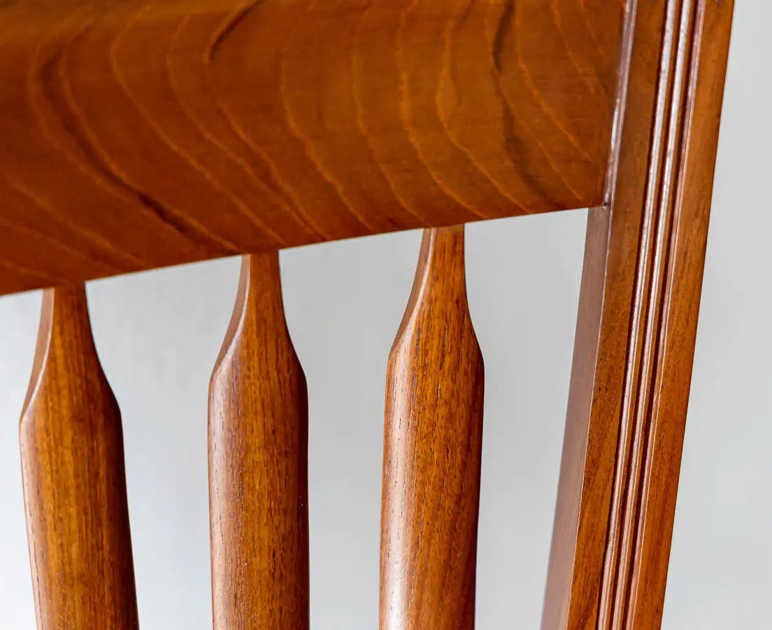 Antique Chairs - British Colonial Teakwood Desk Chair - The past Perfect collection - Singapore