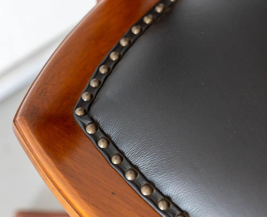 Antique Chairs - British Colonial Teakwood Desk Chair - The past Perfect collection - Singapore