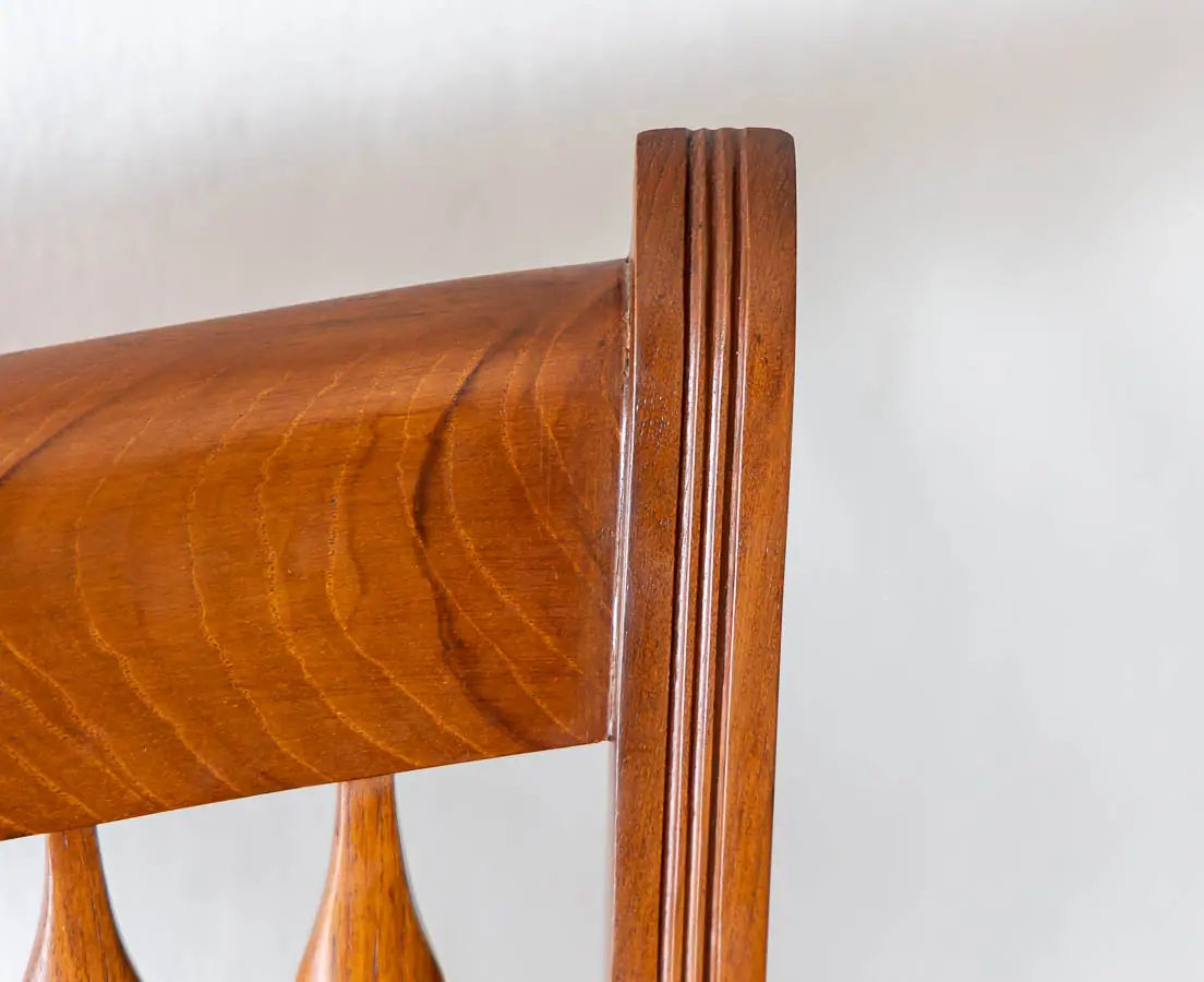 Antique Chairs - British Colonial Teakwood Desk Chair - The past Perfect collection - Singapore