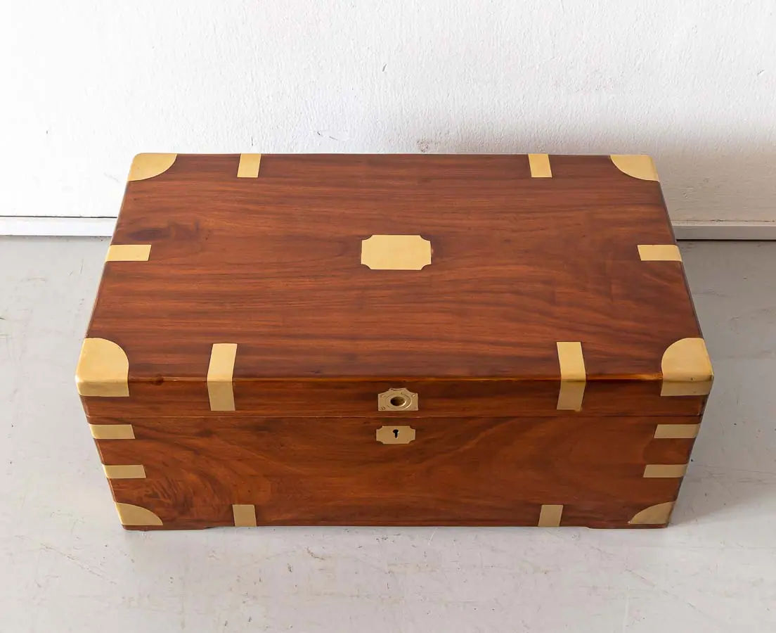 Antique Chests - British Colonial Camphor Travel Chest - The Past Perfect Collection - Singapore