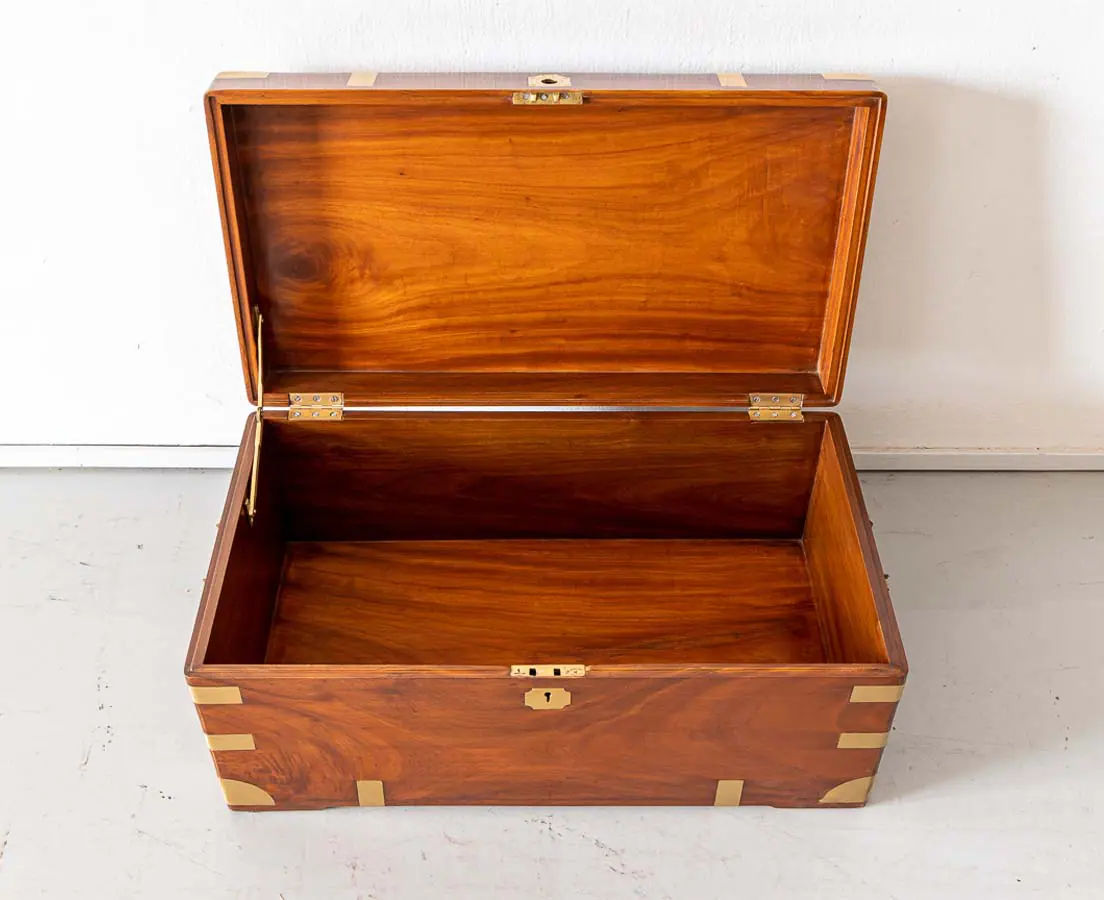 Antique Chests - British Colonial Camphor Travel Chest - The Past Perfect Collection - Singapore
