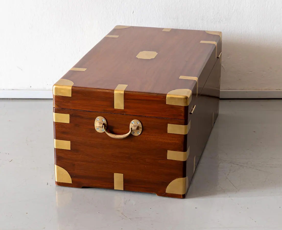 Antique Chests - British Colonial Camphor Travel Chest - The Past Perfect Collection - Singapore