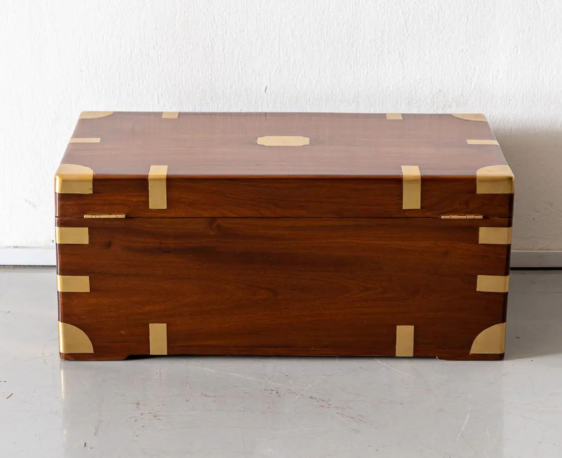 Antique Chests - British Colonial Camphor Travel Chest - The Past Perfect Collection - Singapore
