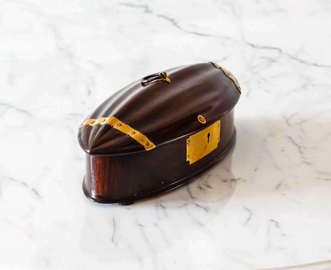 Antique Boxes - British Colonial Oval Trinket Box - The Past Perfect Collection - Singapore
