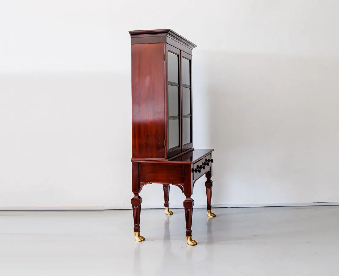 Antique Glass Front Cabinet on Stand - The Past Perfect Collection Singapore