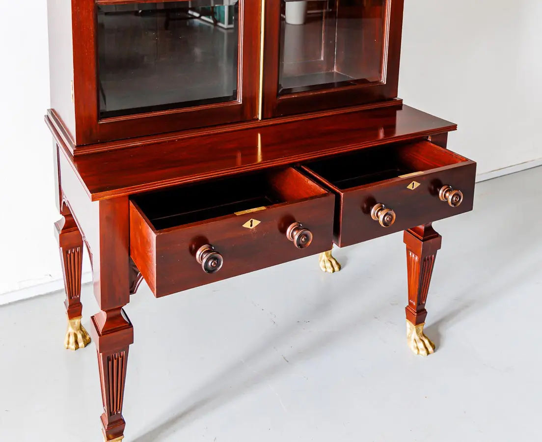 Antique Glass Front Cabinet on Stand - The Past Perfect Collection Singapore