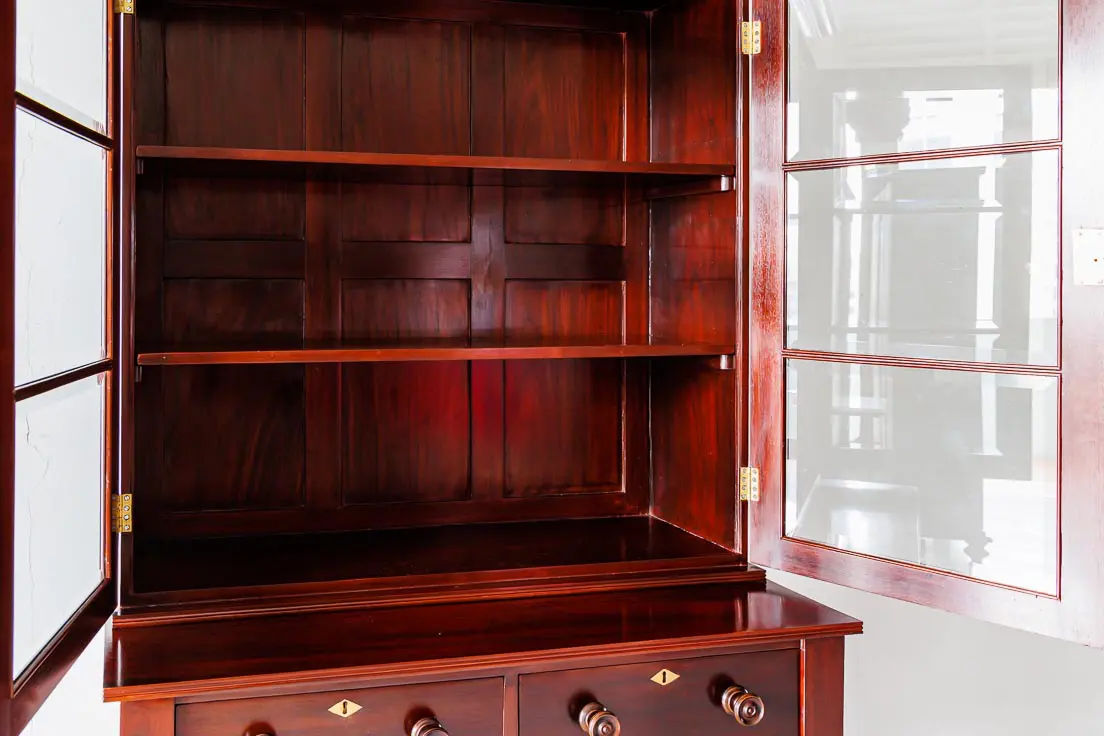 Antique Glass Front Cabinet on Stand - The Past Perfect Collection Singapore