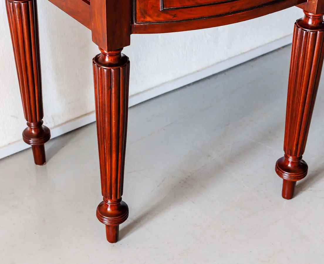 Antique Sideboards - British Colonial Mahogany Bow Front Sideboard - The Past Perfect Collection - Singapore