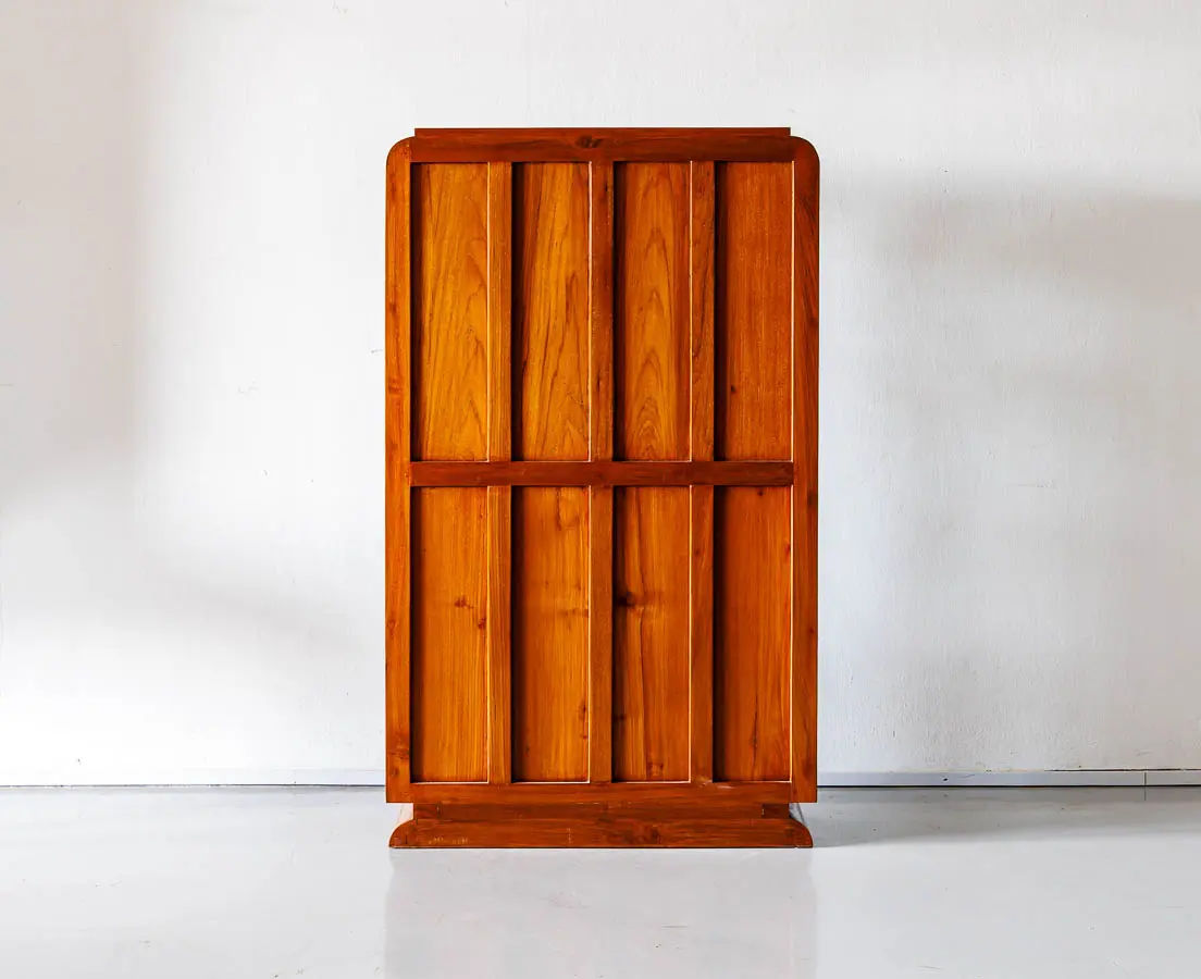 Art Deco Furniture - Art Deco Teakwood Display Cabinet - The Past Perfect Collection Singapore
