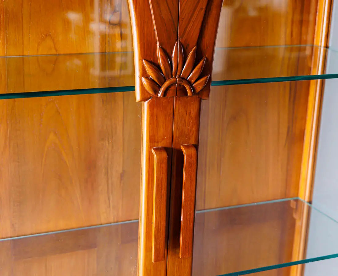 Art Deco Furniture - Art Deco Teakwood Display Cabinet - The Past Perfect Collection Singapore