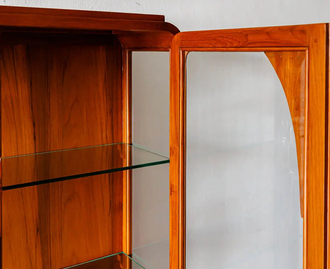 Art Deco Furniture - Art Deco Teakwood Display Cabinet - The Past Perfect Collection Singapore