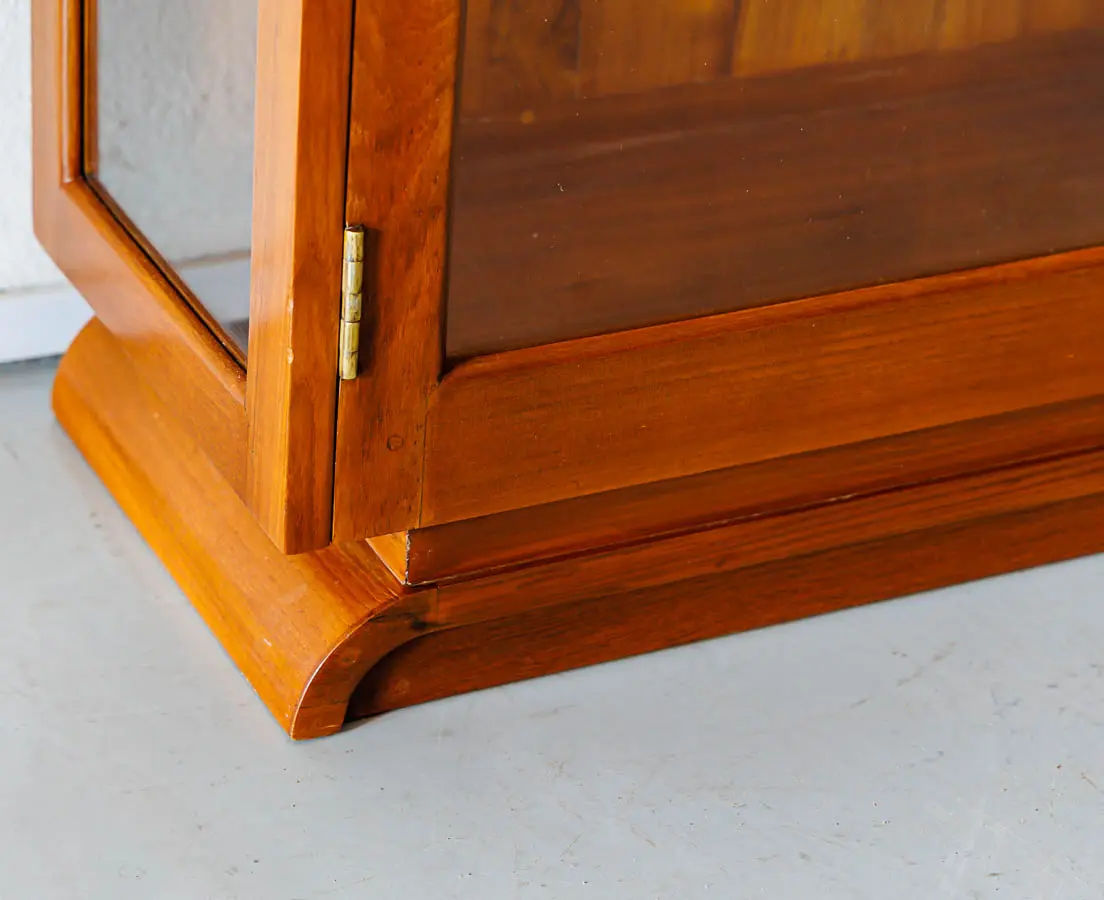 Art Deco Furniture - Art Deco Teakwood Display Cabinet - The Past Perfect Collection Singapore