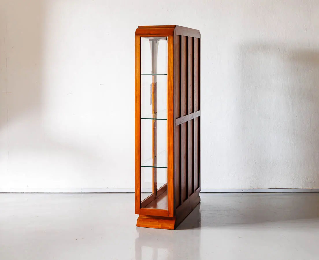 Art Deco Furniture - Art Deco Teakwood Display Cabinet - The Past Perfect Collection Singapore