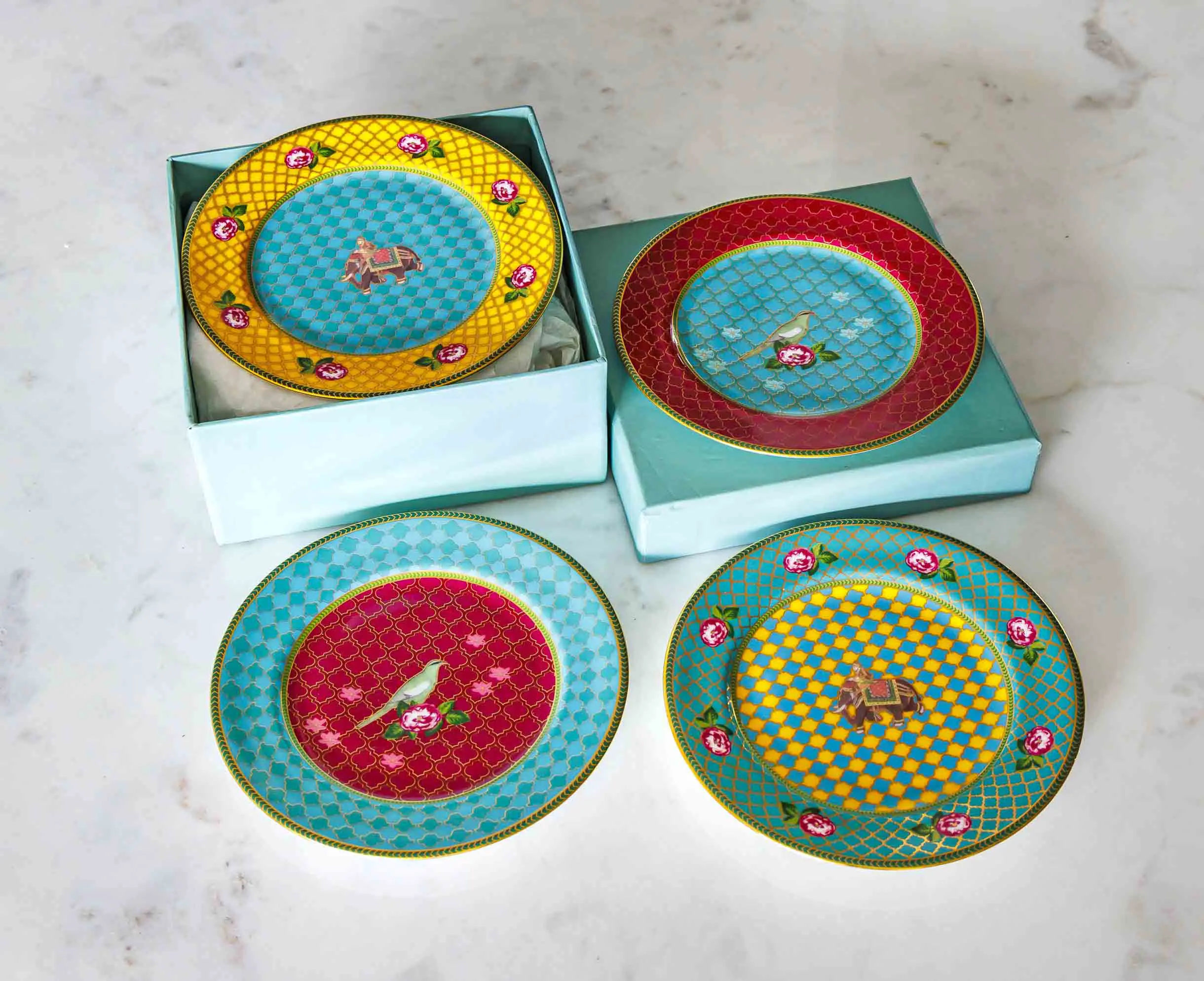 Serai Tea Plates - Good Earth - The Past Perfect Collection - Singapore