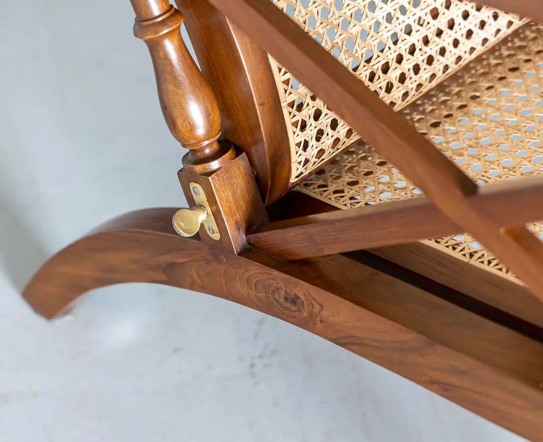 Antique Chairs - British Colonial Teakwood Easy Chair - The Past Perfect Collection - Singapore