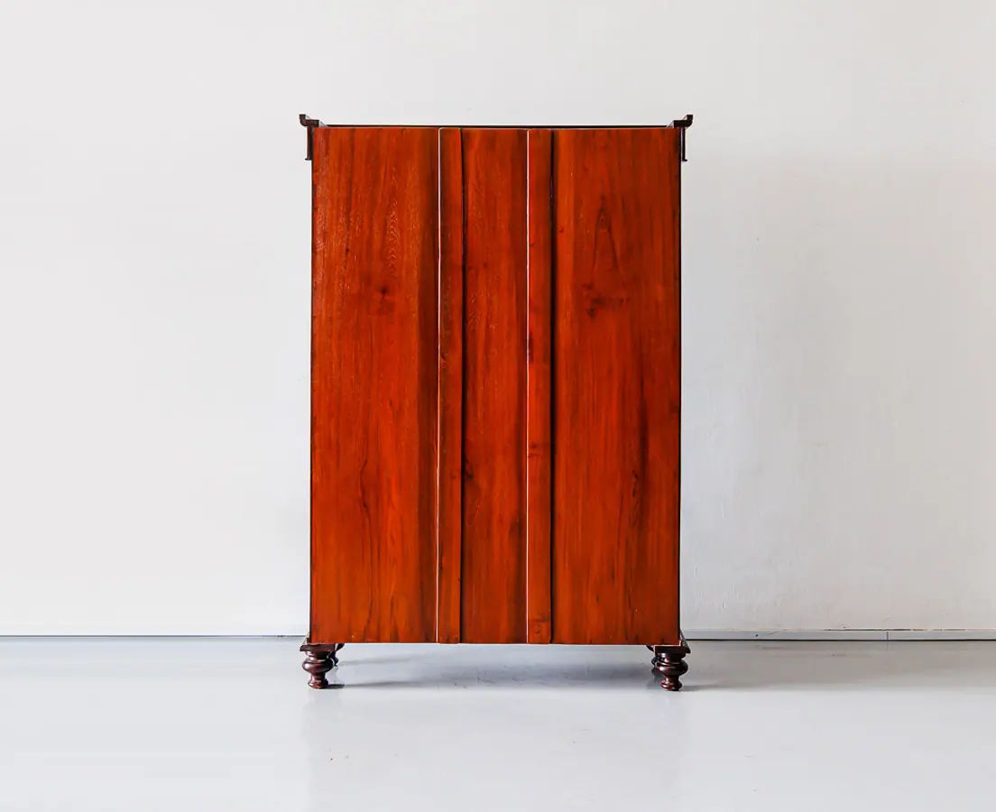 Antique Bookcases - British Colonial Rosewood Glass Front Cabinet - The Past Perfect Collection - Singapore