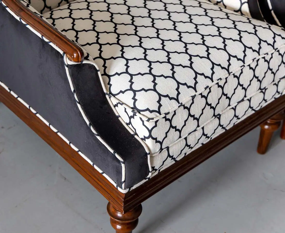 Antique Chairs - British Colonial Walnut Chairs - The Past Perfect Collection - Singapore