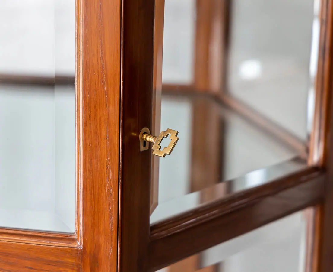 Antique Display Cabinets - British Colonial Hexagonal Display Cabinet - The Past Perfect Collection - Singapore